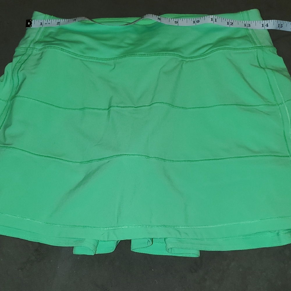 Lululemon Athletica Green Mini Skirt